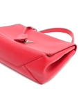 Pre-Loved Lockme II Handbag Leather with Silver Hardware, Red