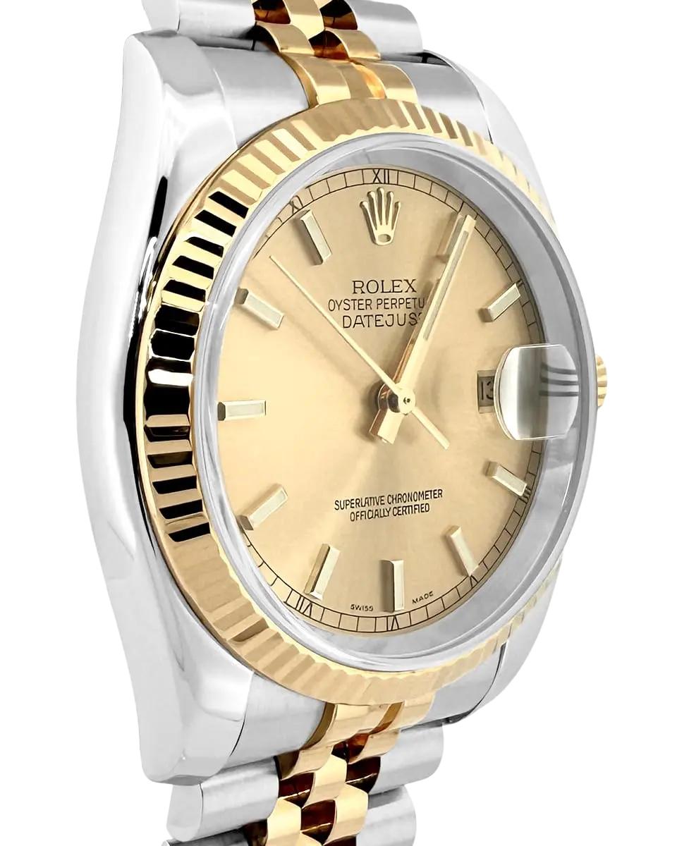Rolex, Pre-Loved Datejust 116233, Automatic, Steel and Yellow Gold, 36