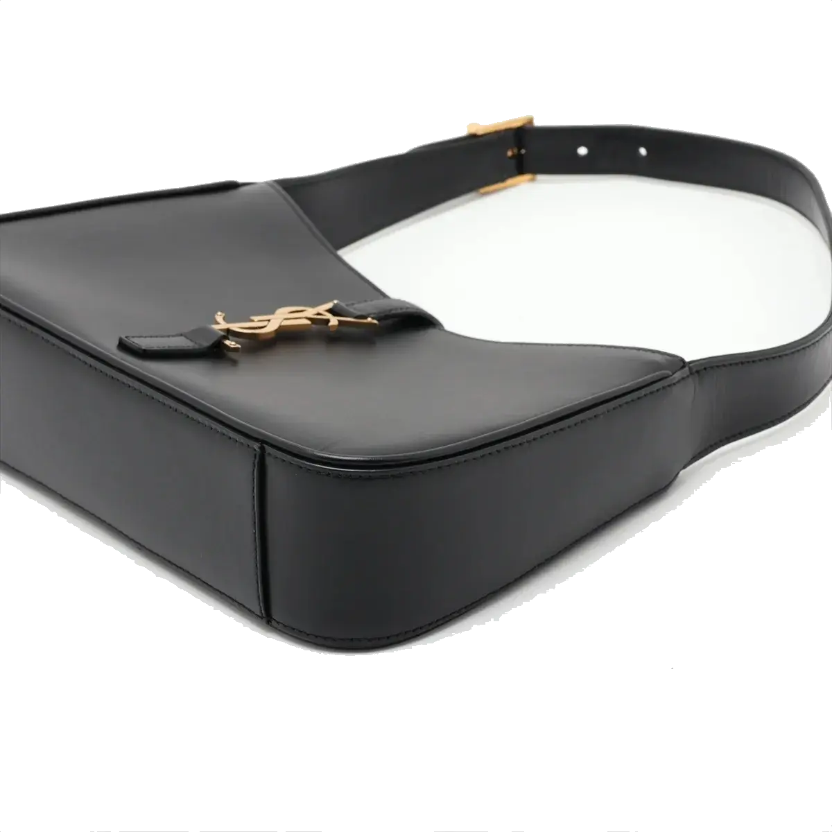 Pre-Loved Le 5 à 7 Shoulder Bag Smooth Leather with Gold Hardware, Black