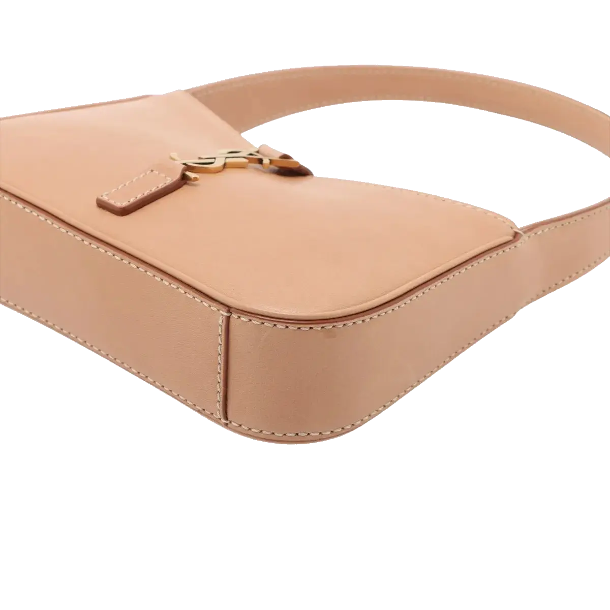 Pre-Loved Le 5 à 7 Hobo Shoulder Bag Leather Mini with Gold Hardware, Rosy Sand / Nude Pink