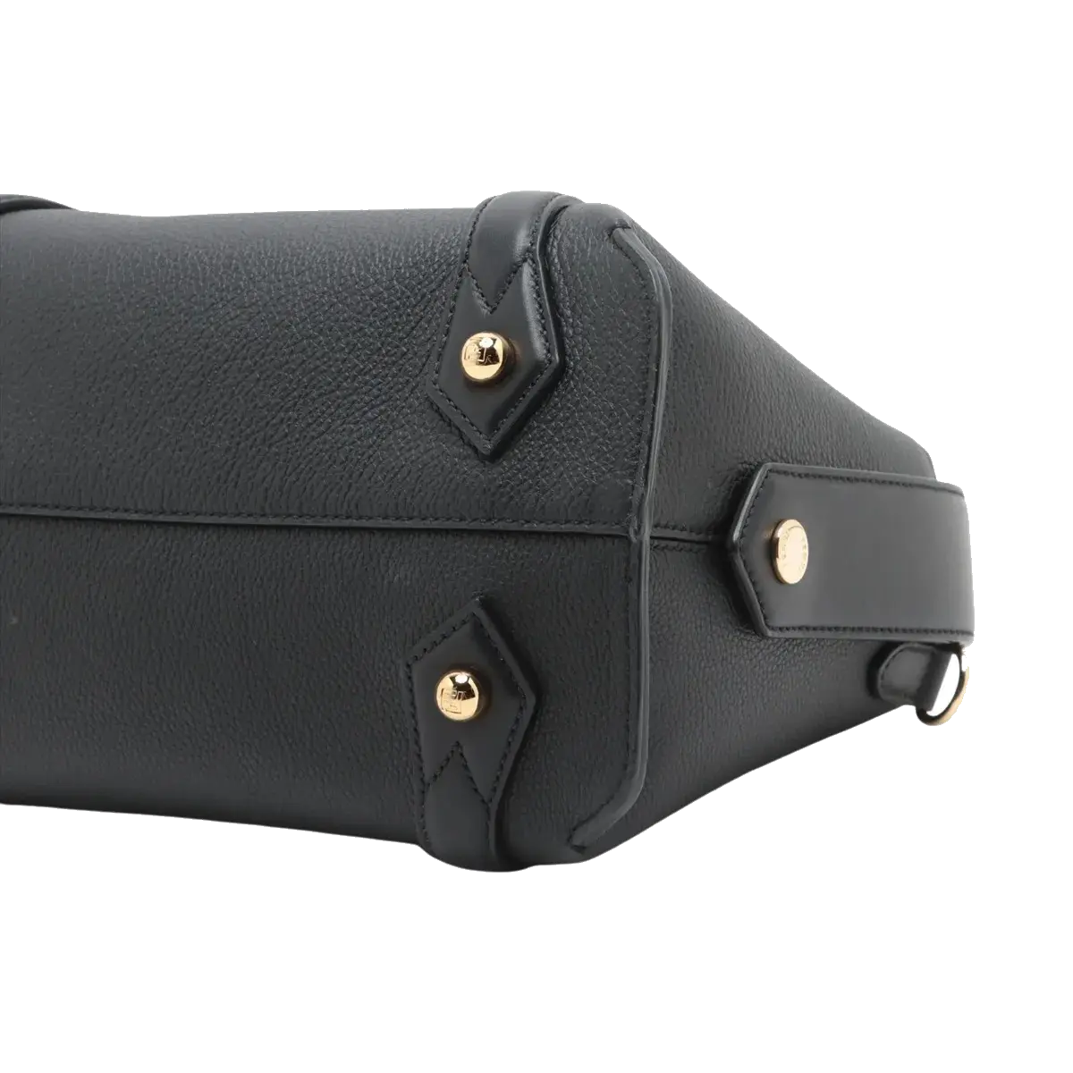 Pre-Loved Lui Bag Handbag Leather with Gold Hardware, Black