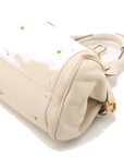 Pre-Loved Paddington Handbag Leather Medium with Aged Gold Hardware, Ivory