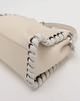 Pre-Loved Peekaboo Handbag Leather Mini with Silver Hardware, Ivory
