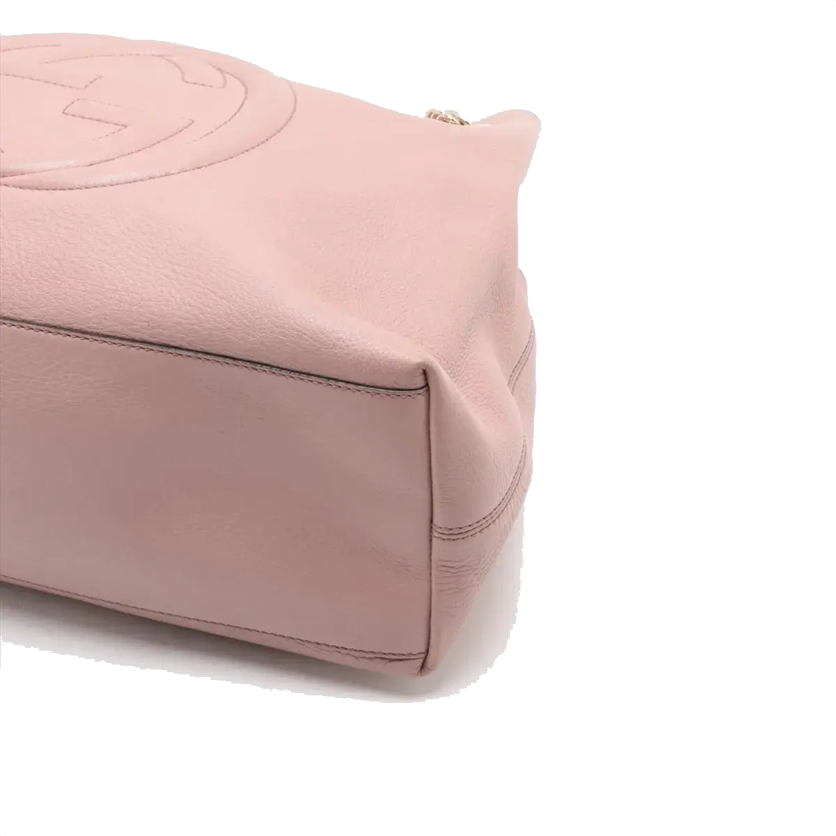 Pre-Loved Soho Shoulder Bag Leather Medium with Gold Hardware, Pink