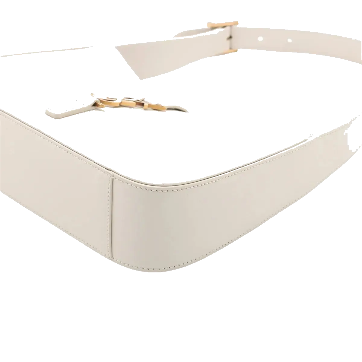 Pre-Loved Le 5 à 7 Shoulder Bag Leather with Gold Hardware, Cream
