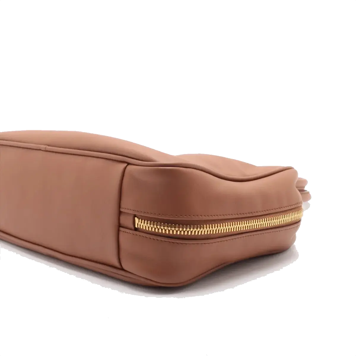 Pre-Loved Bowling Bag Handbag Leather with Gold Hardware, Brown