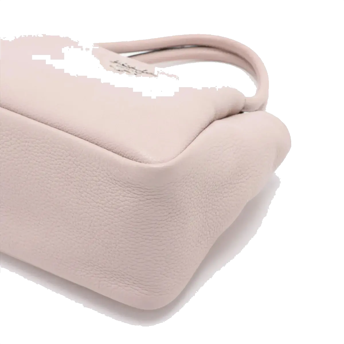 Pre-Loved Vitello Daino Two-Way Tote Handbag Leather with Silver Hardware, Light Pink