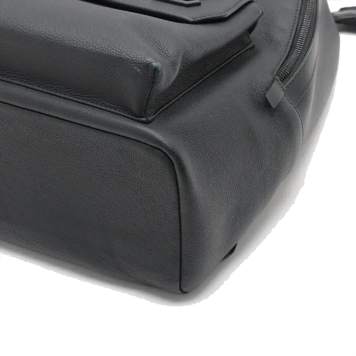 Pre-Loved Takeoff Backpack Leather with Black Hardware, Black