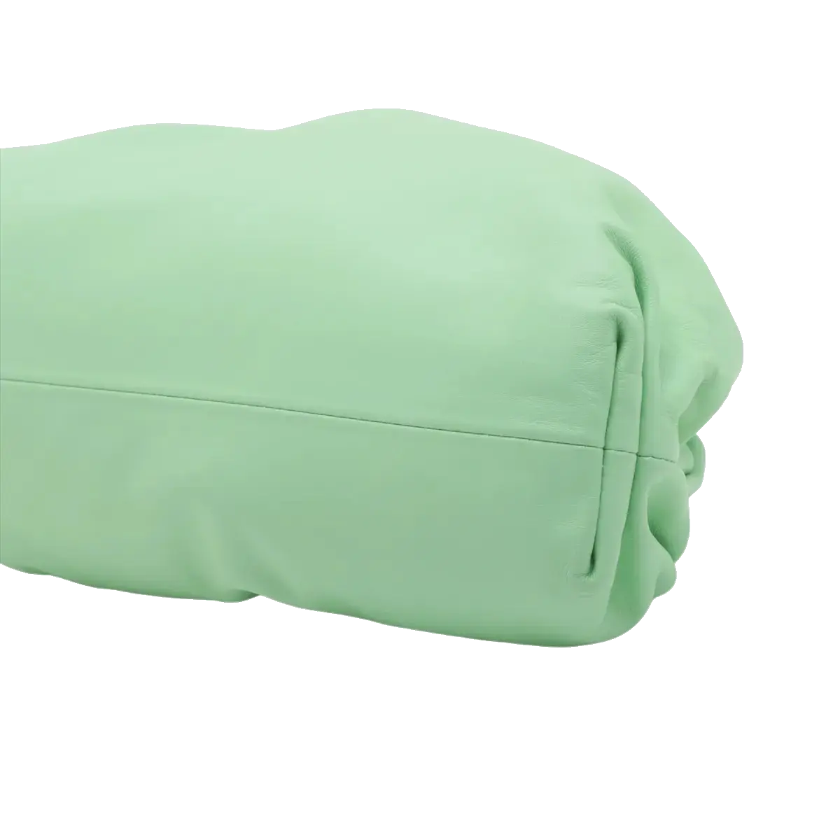 Pre-Loved The Pouch Clutch Leather with Gold Hardware, Mint Green