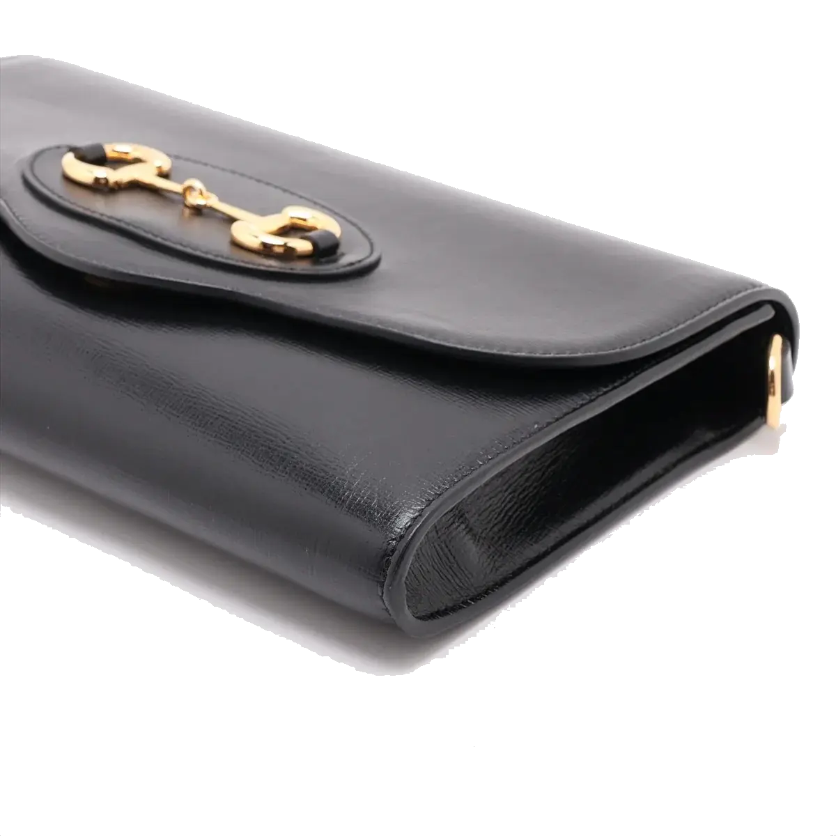 Pre-Loved Horsebit 1955 Crossbody Bag Leather with Gold Hardware, Black