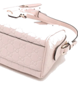 Pre-Loved Boston Bag Handbag Guccissima Leather Mini with Gold Hardware, Light Pink