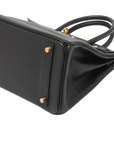 Pre-Loved Birkin Handbag Leather 30 with Gold Hardware, Black