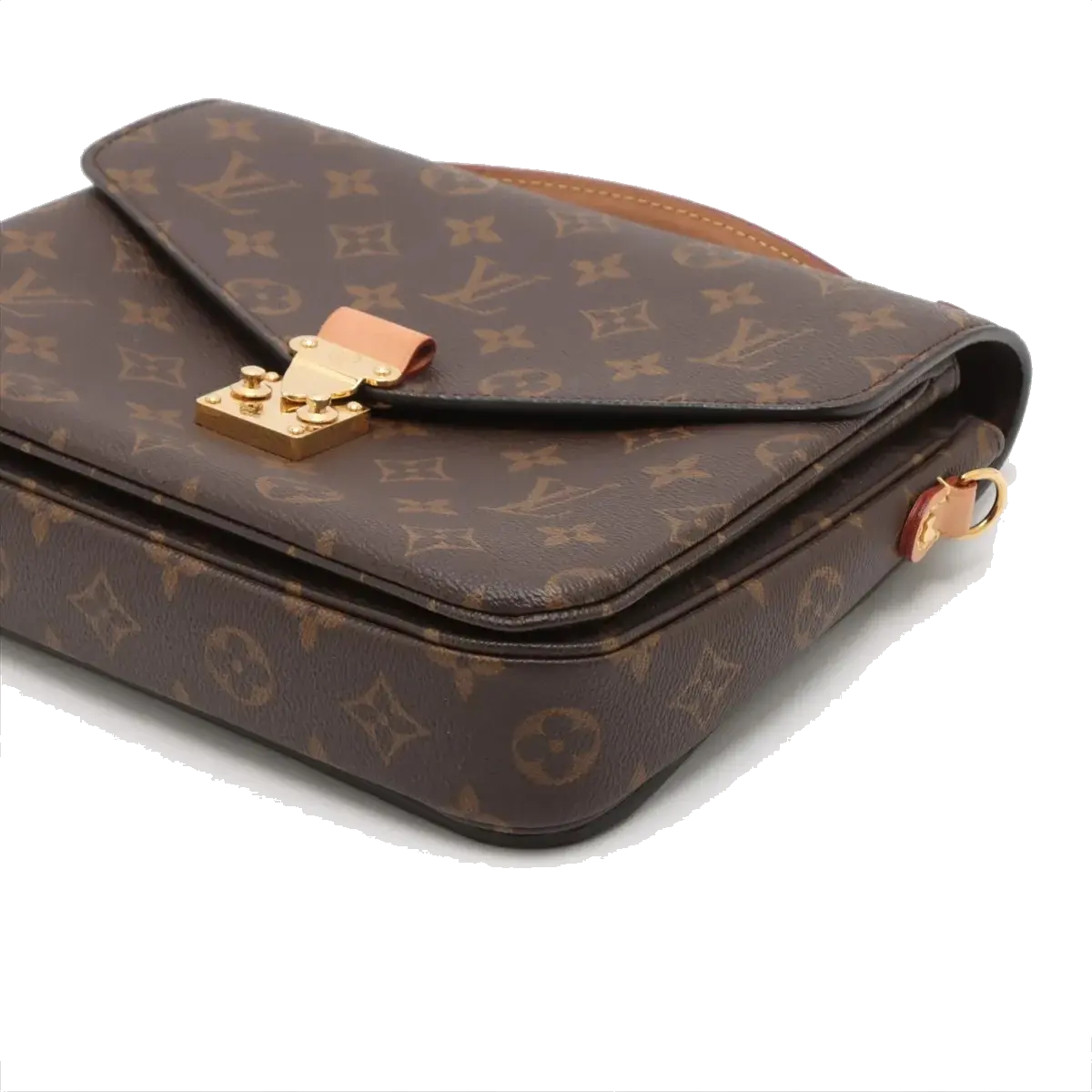 Pre-Loved Pochette Métis Crossbody Bag Monogram Coated Canvas with Gold Hardware, Brown