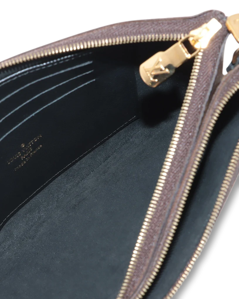 Pre-Owned Louis Vuitton Double Pochette Zip