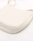 Pre-Loved Heritage Triomphe Hobo Shoulder Bag Leather with Gold Hardware, Cream