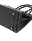 Pre-Loved Birkin Handbag Leather 30 with Gold Hardware, Black