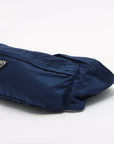 Pre-Loved Nylon Belt Bag Belt Bag Nylon with Silver Hardware, Blue