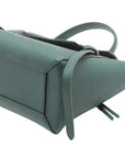 Pre-Loved Belt Bag Handbag Leather Micro with Gold Hardware, Green