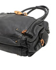 Pre-Loved Paddington Handbag Leather with Aged Gold Hardware, Black