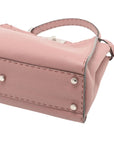 Pre-Loved Peekaboo Handbag Leather with Silver Hardware, Pink