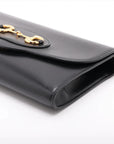Pre-Loved Horsebit 1955 Crossbody Bag Leather with Gold Hardware, Black