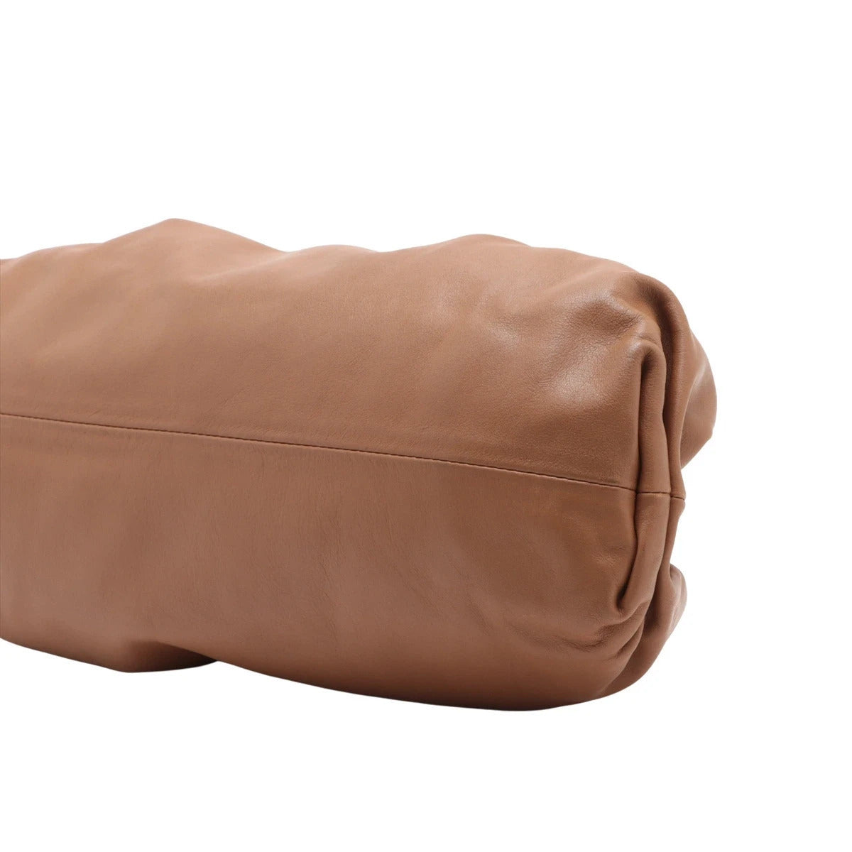 Pre-Loved The Pouch Clutch Leather with Gold Hardware, Tan