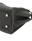 Pre-Loved Peekaboo Handbag Leather with Silver Hardware, Black