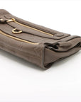 Pre-Loved Petillante Clutch Monogram Leather with Gold Hardware, Taupe