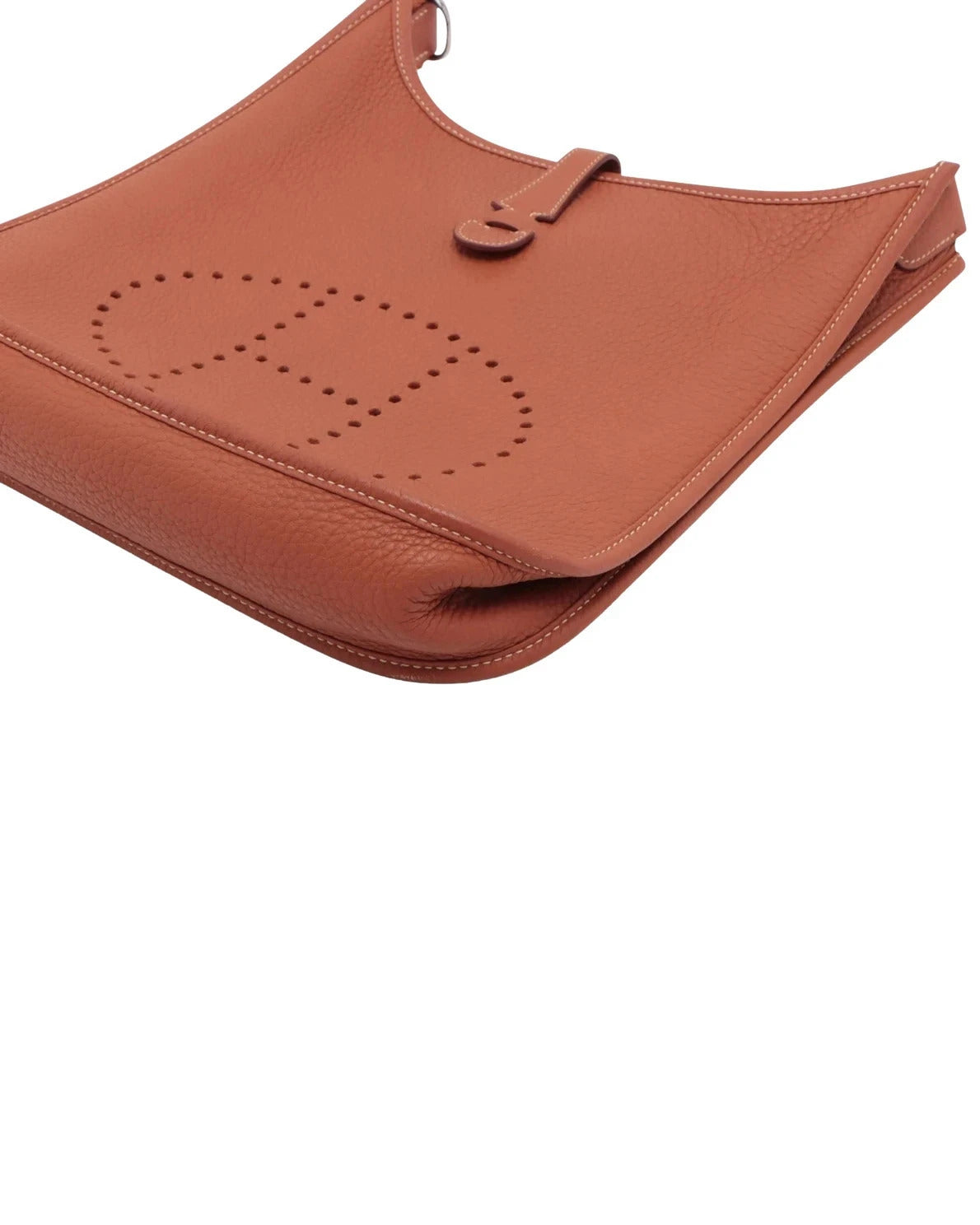 Pre-Loved Evelyne Crossbody Bag Leather PM with Palladium Hardware, Cuivre