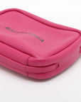 Pre-Loved Everyday Camera Bag Crossbody Bag Leather XS with Silver Hardware, Pink