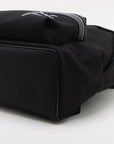Pre-Loved City Backpack Backpack Canvas Plain with Silver Hardware, Black