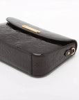 Pre-Loved Rodeo Drive Crossbody Bag Monogram Patent Leather with Gold Hardware, Amarante