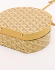 Pre-Loved Petite Boite Chapeau Handbag Goyardine Coated Canvas Mini with Gold Hardware, Yellow