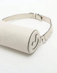 Pre-Loved Blondie Shoulder Bag Leather Mini with Silver Hardware, White