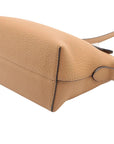 Pre-Loved Selleria Peekaboo Crossbody Bag Leather Mini with Silver Hardware, Tan
