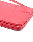 Pre-Loved Trio Crossbody Bag Leather Small with Gold Hardware, Pink