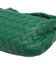 Pre-Loved Jodie Handbag Intrecciato Leather Mini with Gold Hardware, Green