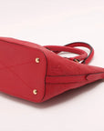 Pre-Loved Mazarine Tote Monogram Leather PM with Gold Hardware, Red