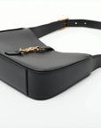Pre-Loved Le 5 à 7 Shoulder Bag Smooth Leather with Gold Hardware, Black