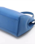 Pre-Loved Peekaboo Handbag Leather Mini with Gold Hardware, Blue
