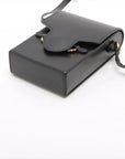 Pre-Loved 1955 Horsebit Crossbody Bag Leather Mini with Gold Hardware, Black