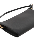 Pre-Loved Pochette Accessoires Pochette Leather with Gold Hardware, Black