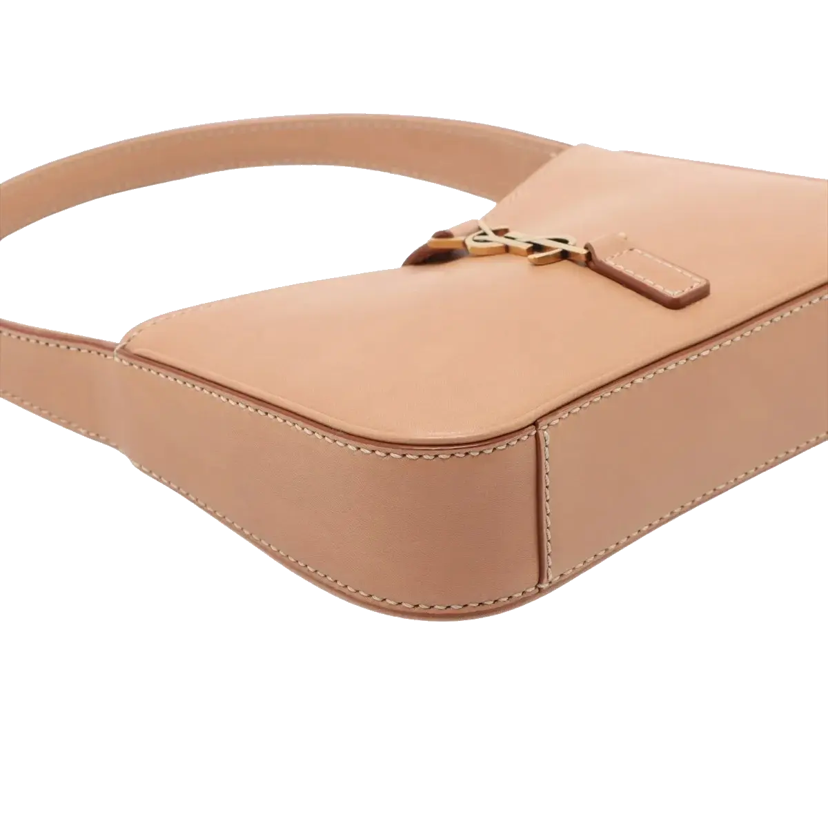 Pre-Loved Le 5 à 7 Hobo Shoulder Bag Leather Mini with Gold Hardware, Rosy Sand / Nude Pink