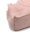 Pre-Loved Soho Shoulder Bag Leather Medium with Gold Hardware, Pink
