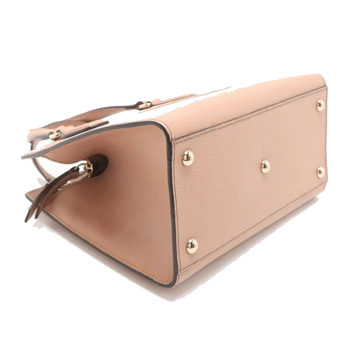 Pre-Loved Soho Tote Leather Small with Gold Hardware, Beige