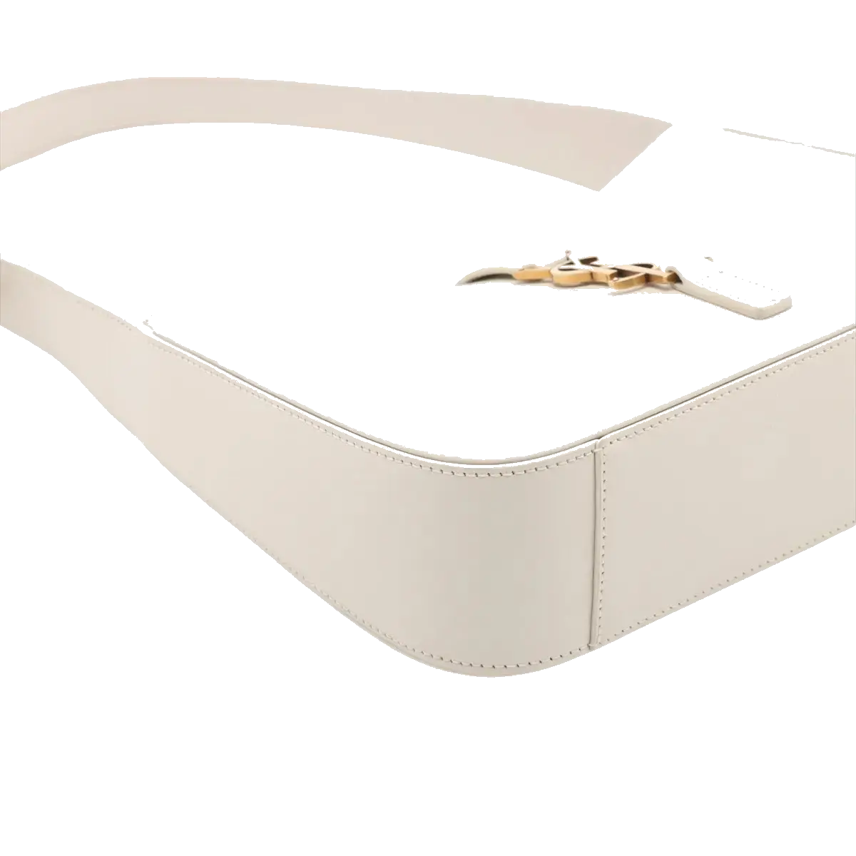 Pre-Loved Le 5 à 7 Shoulder Bag Leather with Gold Hardware, Cream