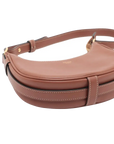 Pre-Loved Ava Shoulder Bag Leather with Gold Hardware, Tan