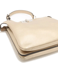 Pre-Loved Peekaboo Handbag Leather with Silver Hardware, Metallic Gold