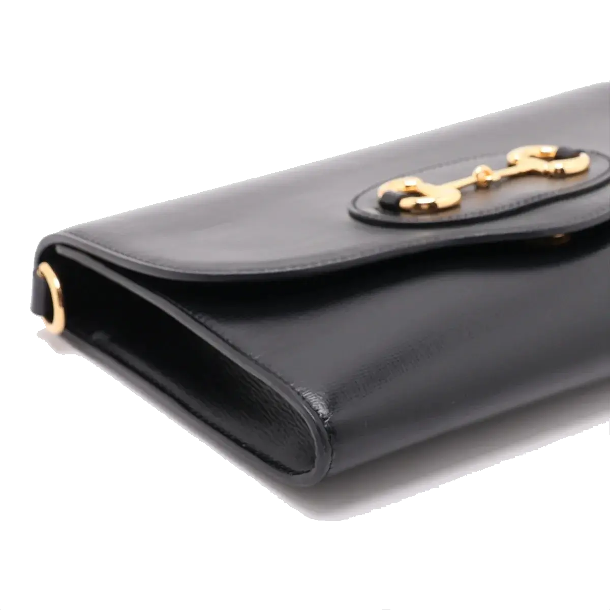 Pre-Loved Horsebit 1955 Crossbody Bag Leather with Gold Hardware, Black