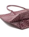Pre-Loved Saint Louis Tote Goyardine Coated Canvas GM with Silver Hardware, Burgundy